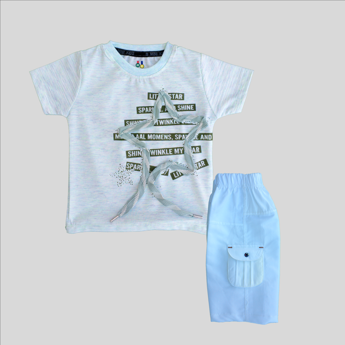 Sky Blue Stared Suit