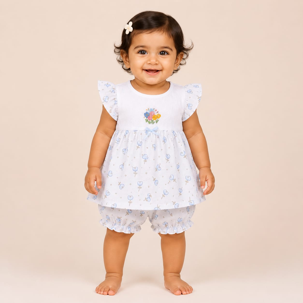 Soft Cotton Jersey Baby Co-ord Set | Girls 6–24 Months