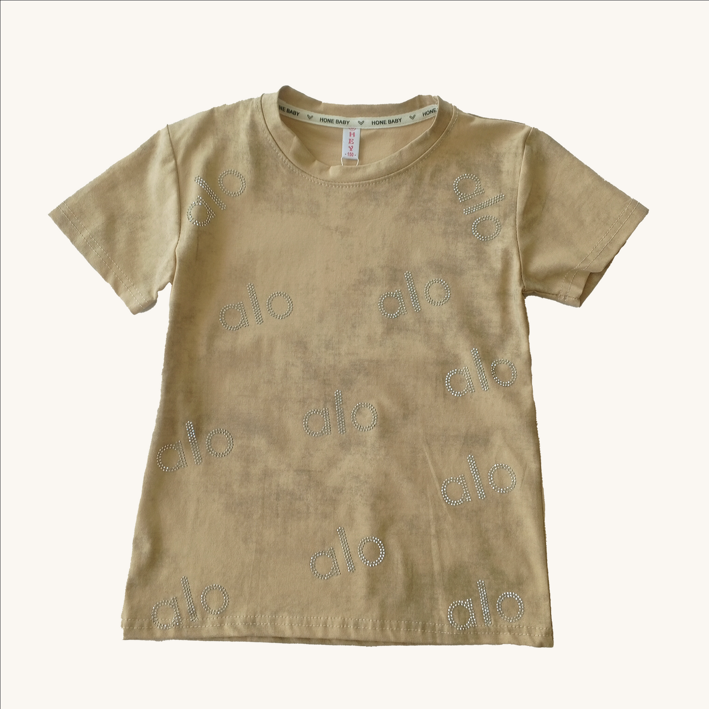 alo Light Brown Girls T Shirt