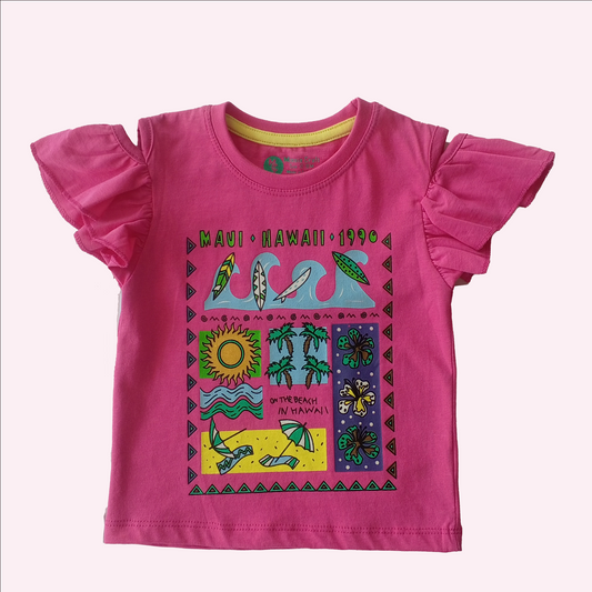 Nature Pink  Girls T Shirt