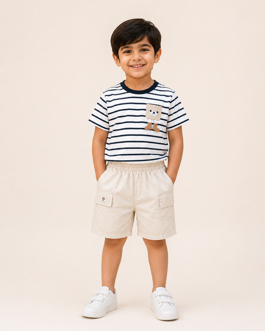 Black Striped Shirt,with nikar