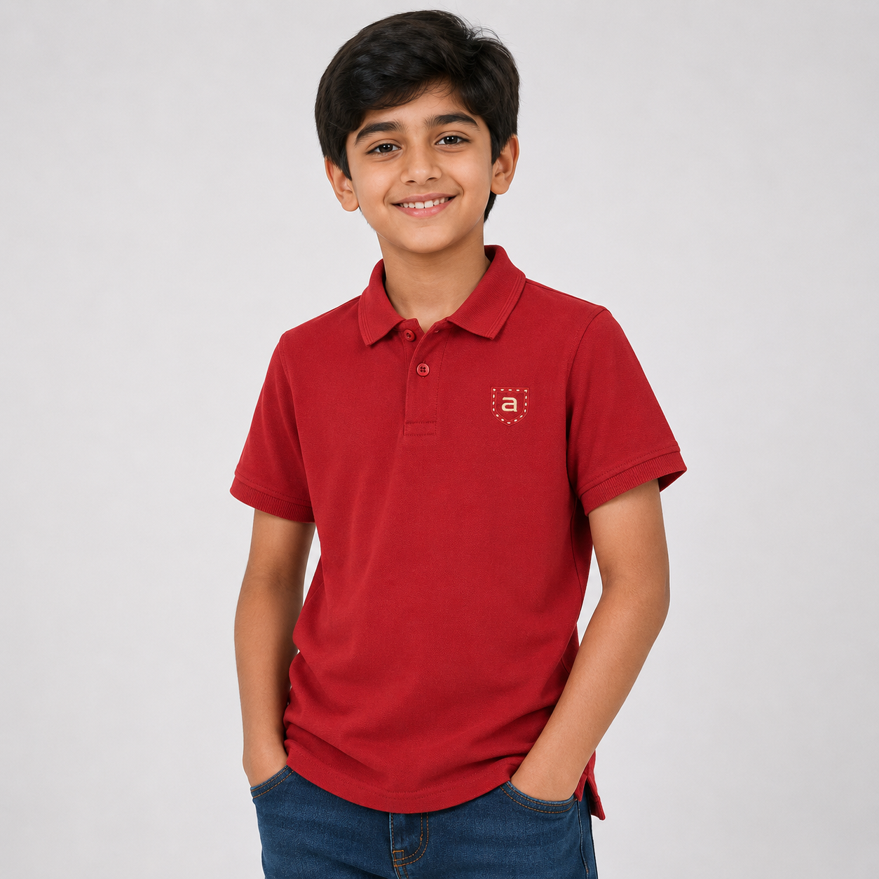Maroon Polo T-Shirt for Boys