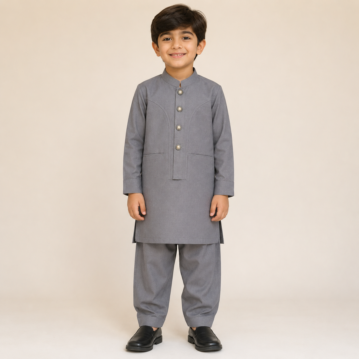 Boys Premium Wash & Wear 3-Piece Shalwar Qameez | KidsStudio